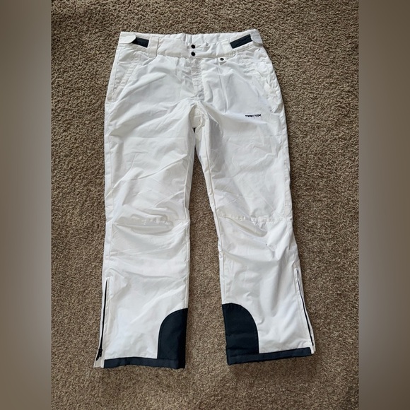 Arctix Pants Womens 1X Tall White Insulated Snow Pants Pull On Adjustable Waist - Picture 1 of 6